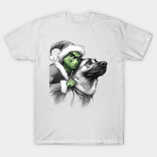 The Grinch and Dog Christmas tee T-Shirt